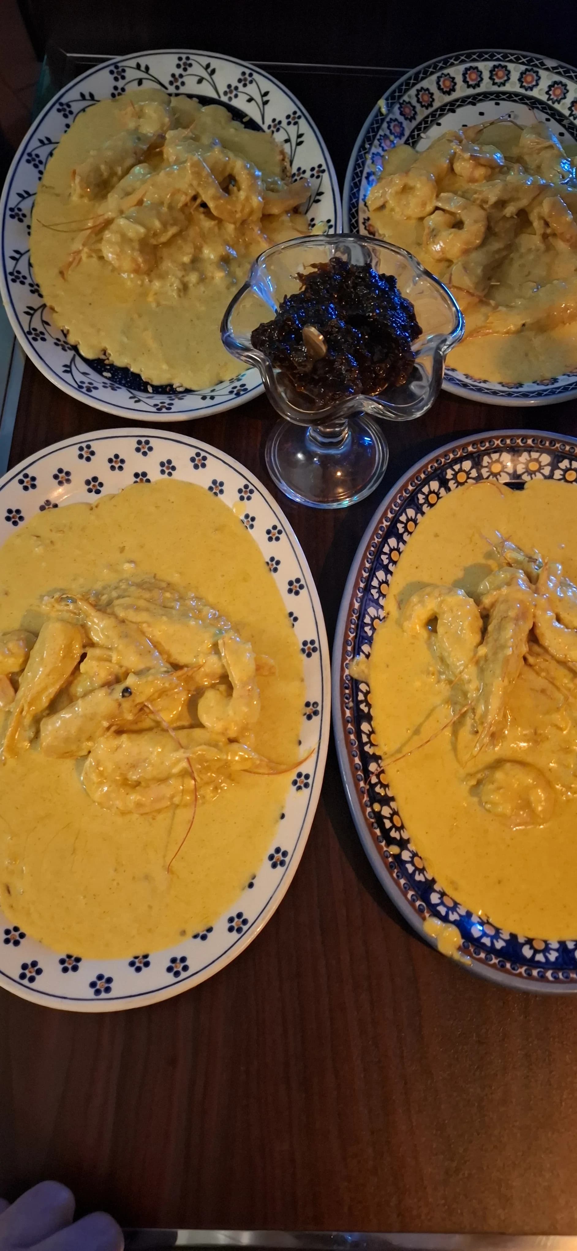 Gamberi in salsa cremosa
